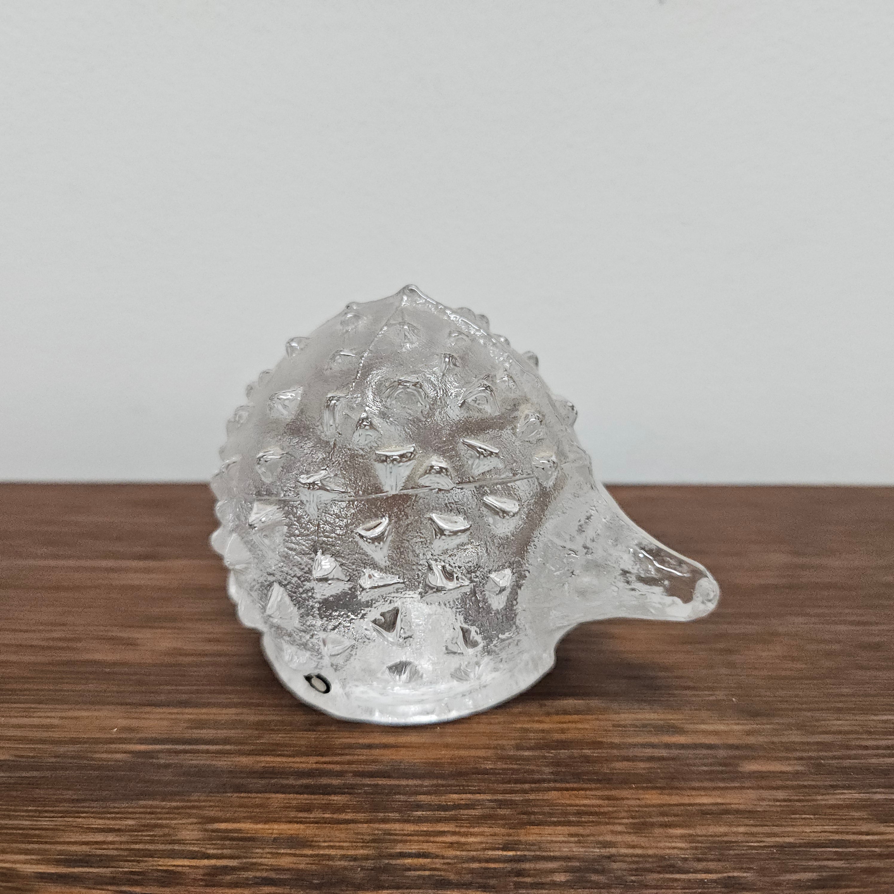 Pukeberg Sweden Glass Hedgehog | Antique & Vintage | Moonee Ponds Antiques | Australia Wide Delivery