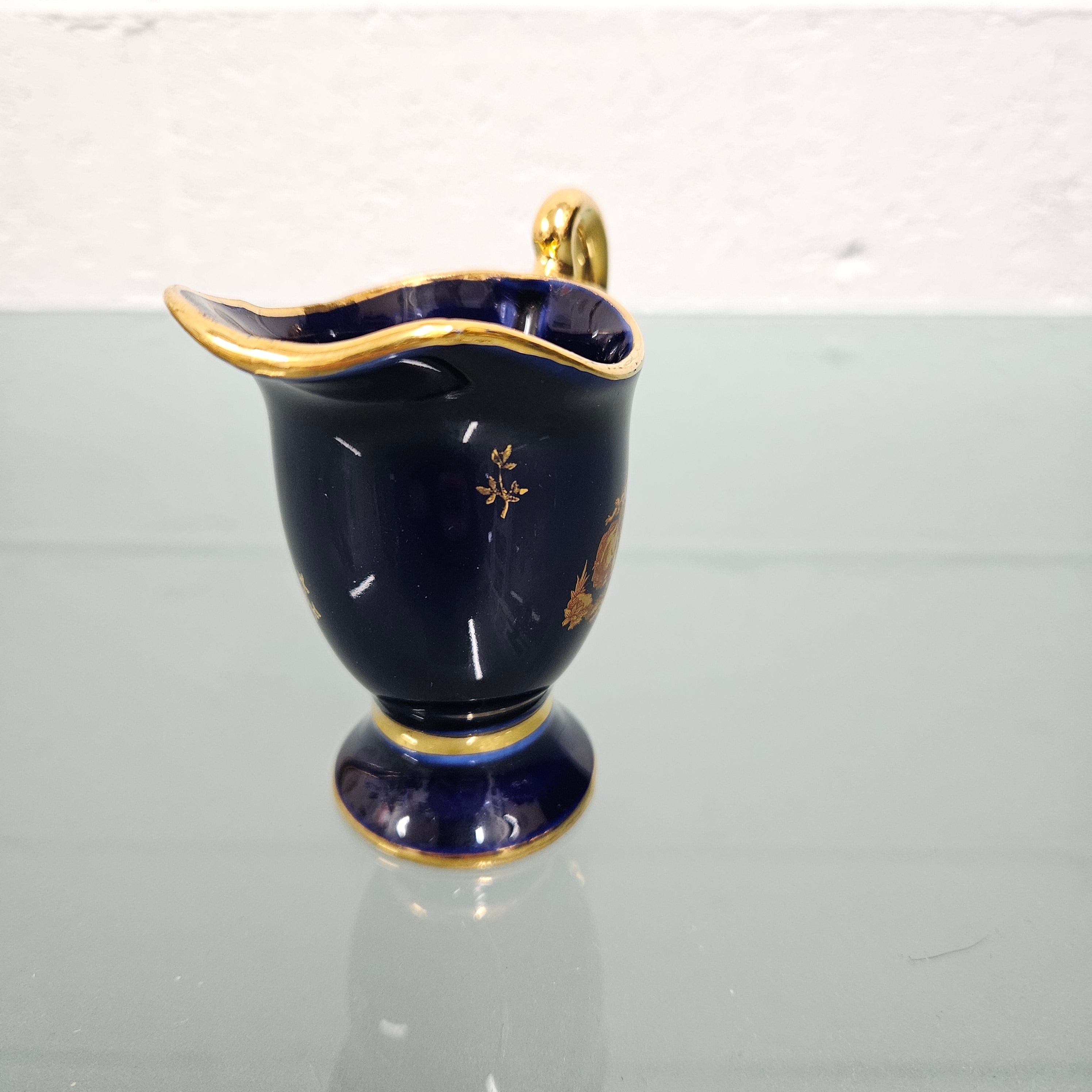 Small Cobalt Blue Limoge Jug | Antique & Vintage | Moonee Ponds Antiques | Australia Wide Delivery