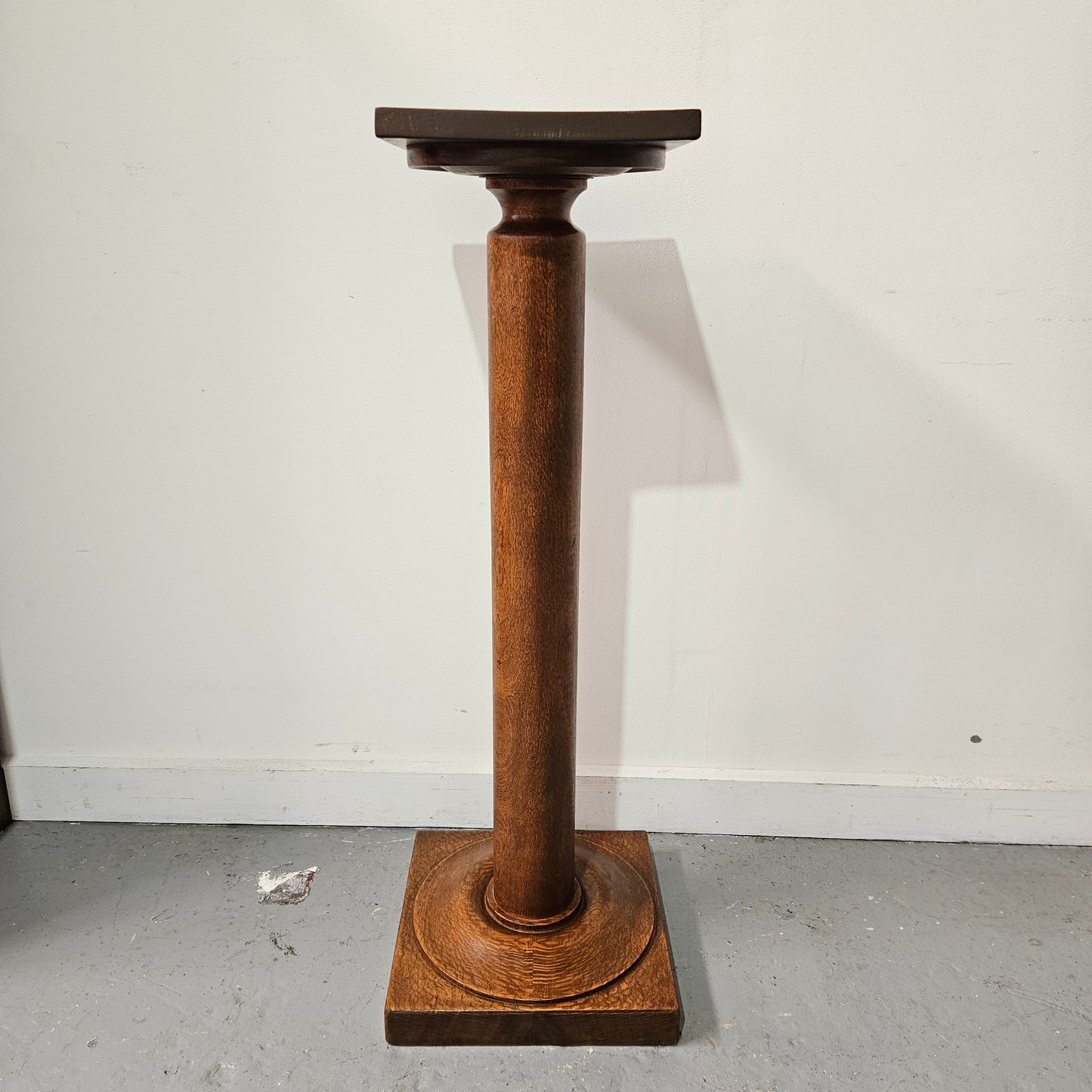 Edwardian Oak Pedestal