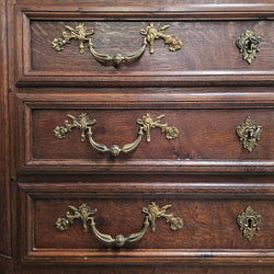 Louis XVth Style Oak Chest of Drawers Moonee Ponds Antiques
