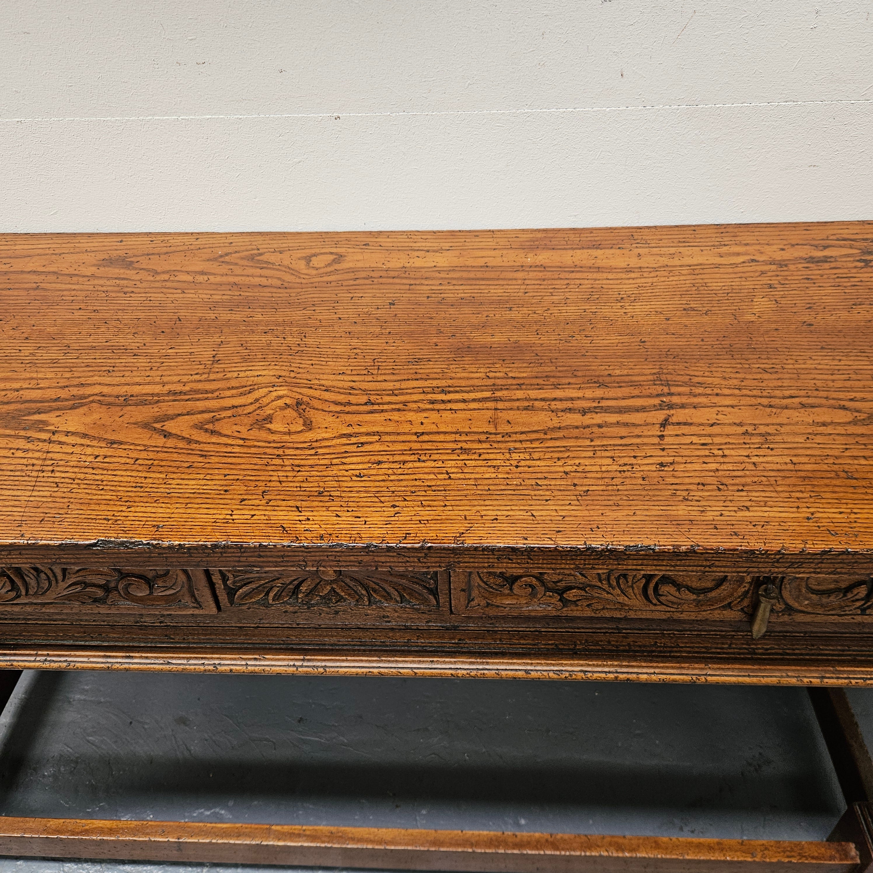 Spanish Style French Elm Two Drawer Console Table | Antique & Vintage | Moonee Ponds Antiques | Australia Wide Delivery