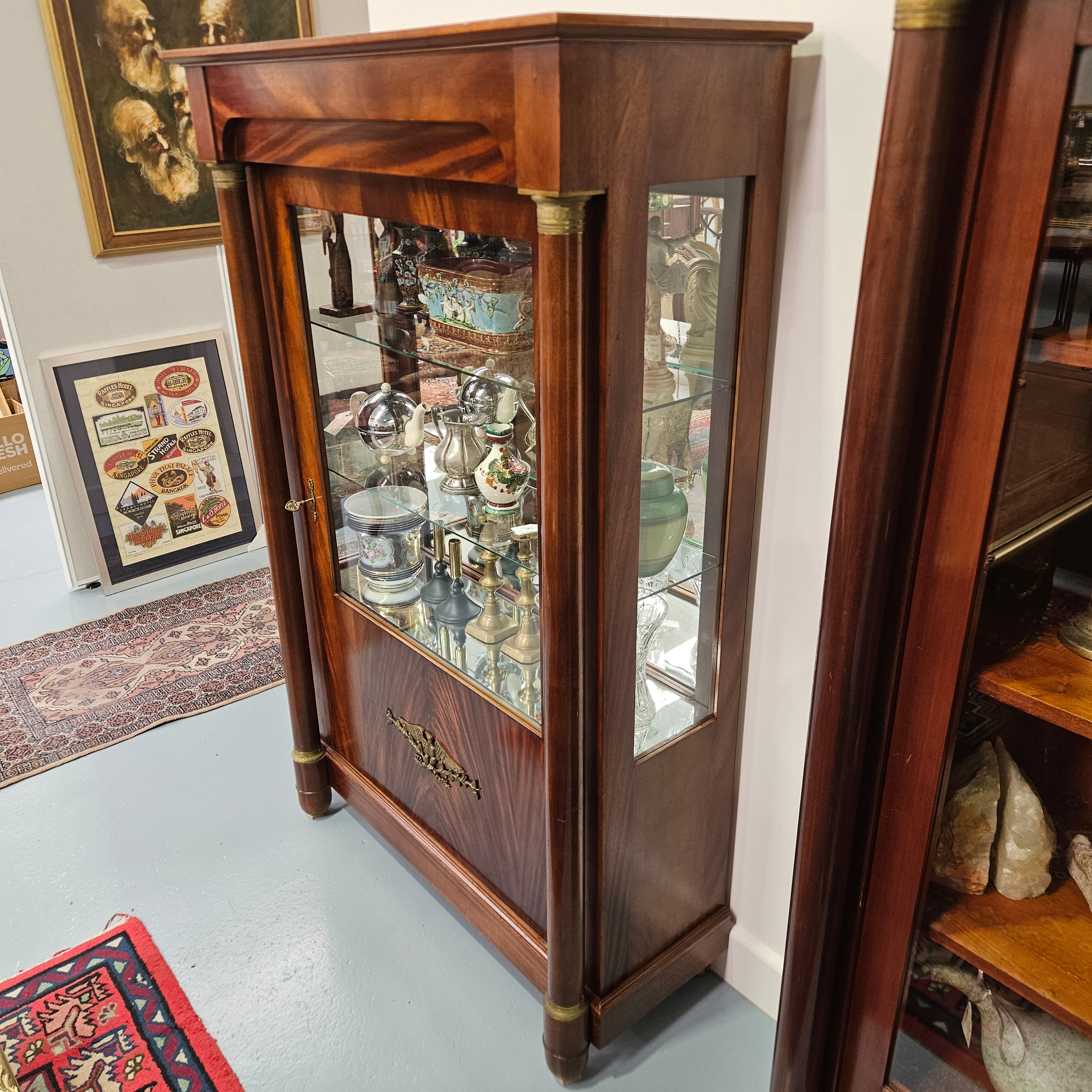 Additional view of Empire-Style Mahogany Glazed Display Cabinet (6 of 9)