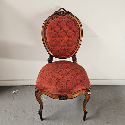 Decorative Victorian  Upholstered  Chair