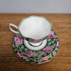 Royal Albert "Needle Point" Trio | Antique & Vintage | Moonee Ponds Antiques | Australia Wide Delivery