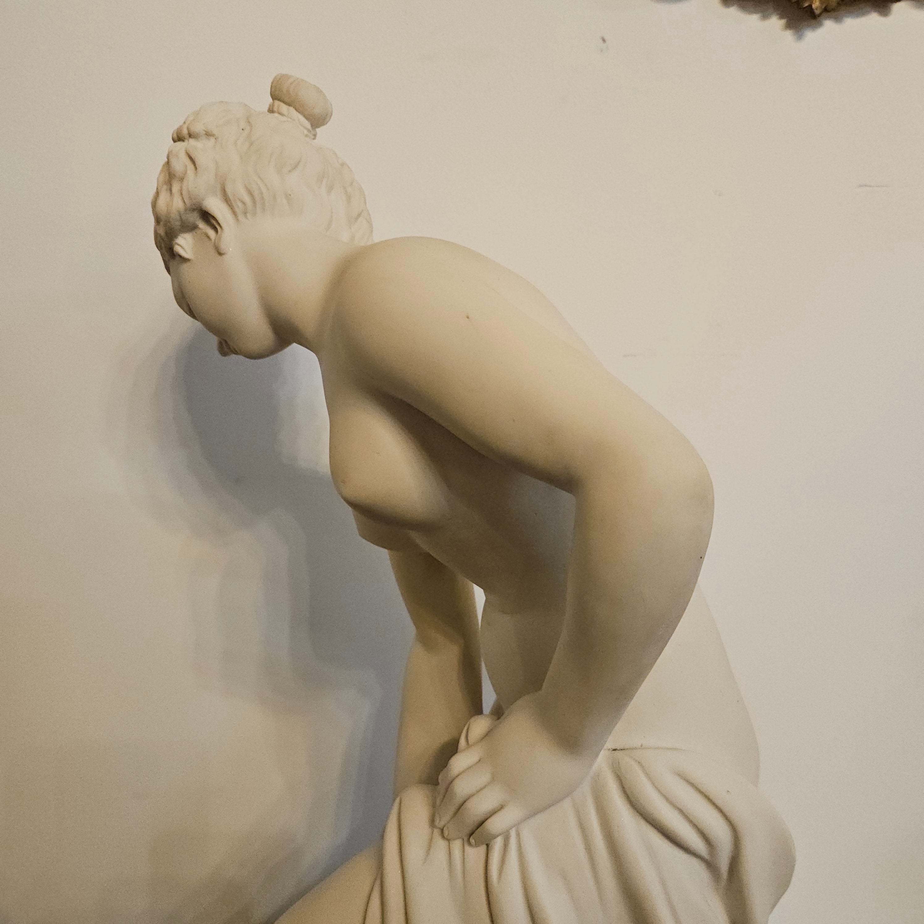 Vintage French Composite Marble 'Bathing Venus' Statue | Antique & Vintage | Moonee Ponds Antiques | Australia Wide Delivery