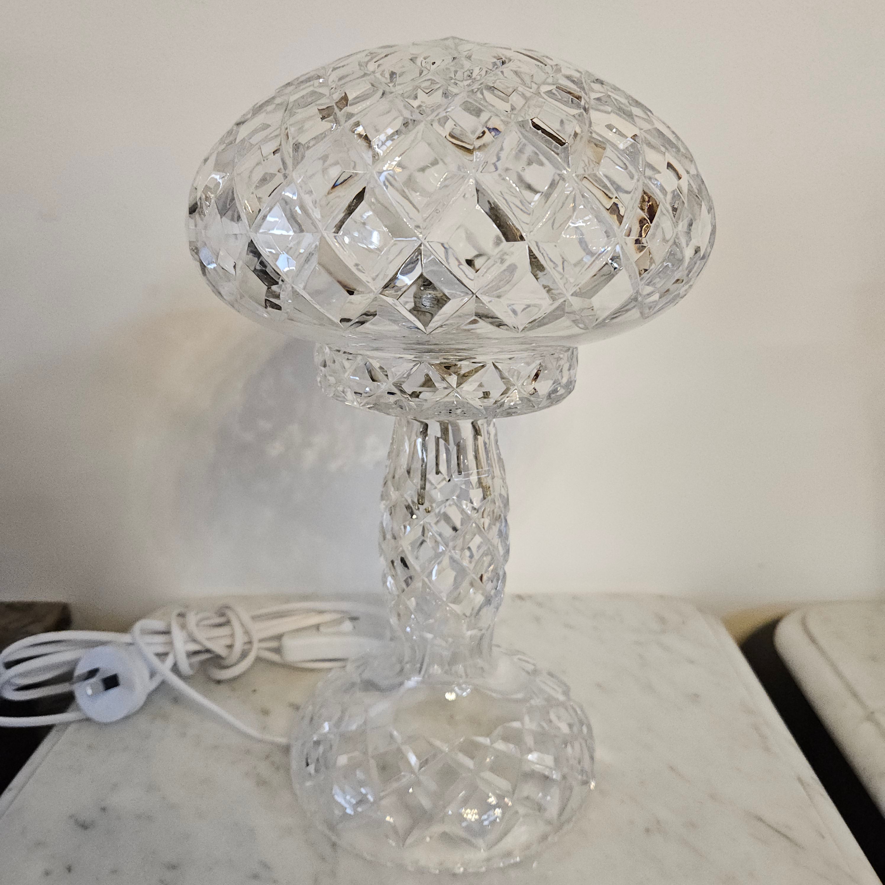 Vintage Bohemian Crystal Boudoir Table Lamp | Antique & Vintage | Moonee Ponds Antiques | Australia Wide Delivery