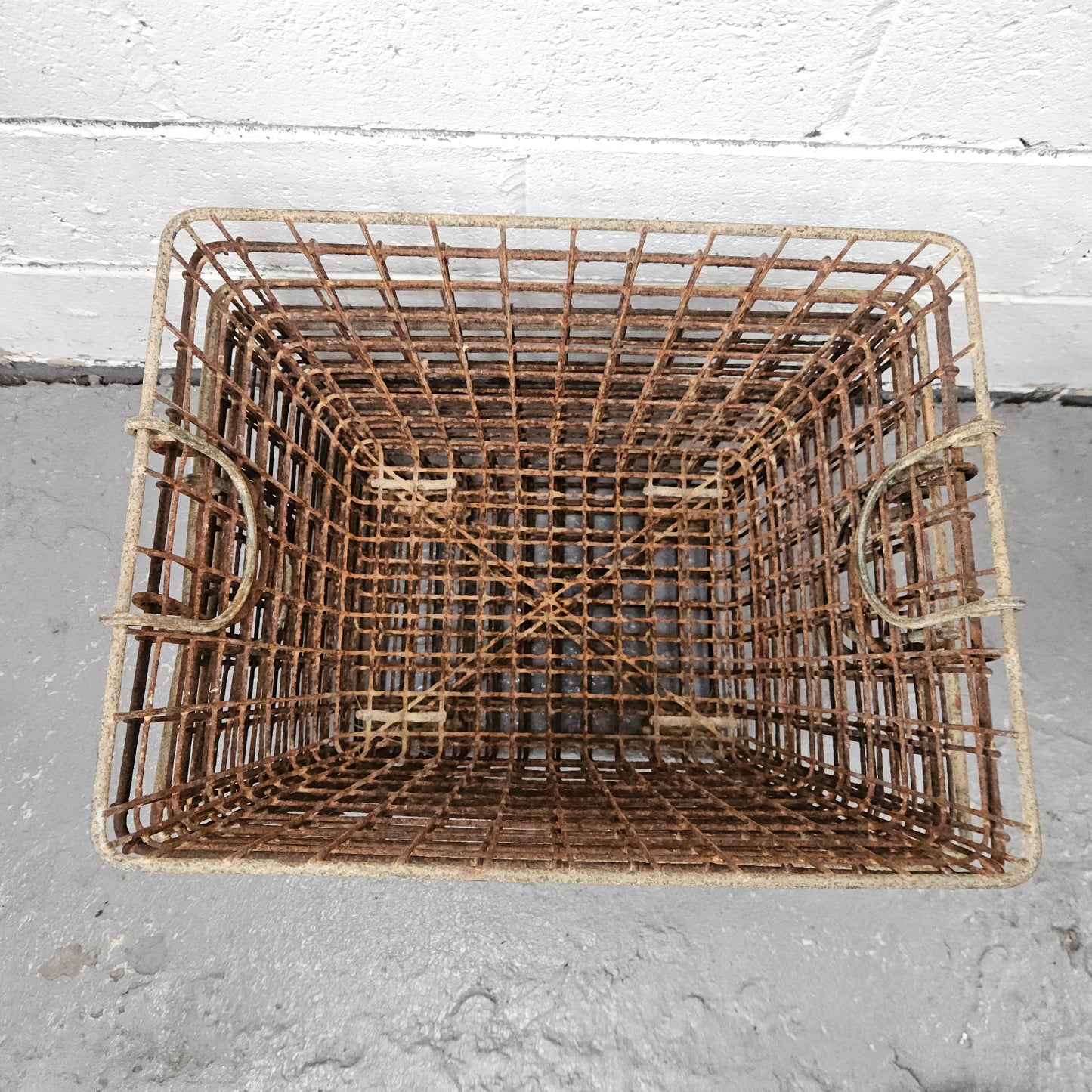 Antique Wire Baskets With Handles