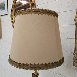 Napolean Style Gilt Standard Lamp & Shade | Antique & Vintage | Moonee Ponds Antiques | Australia Wide Delivery