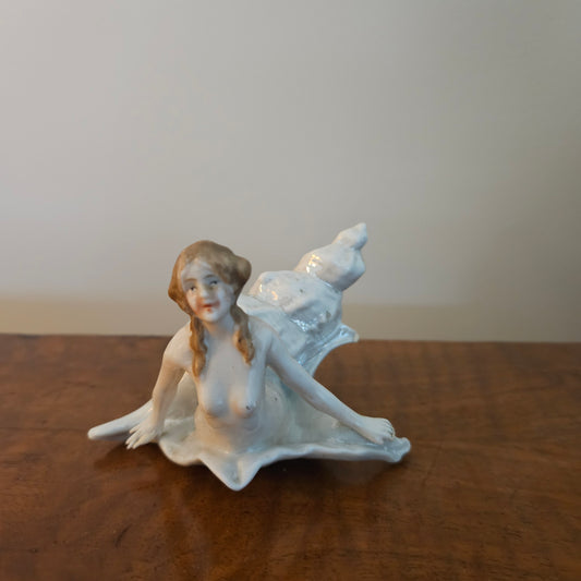 Vintage Ceramic Mermaid Ornament