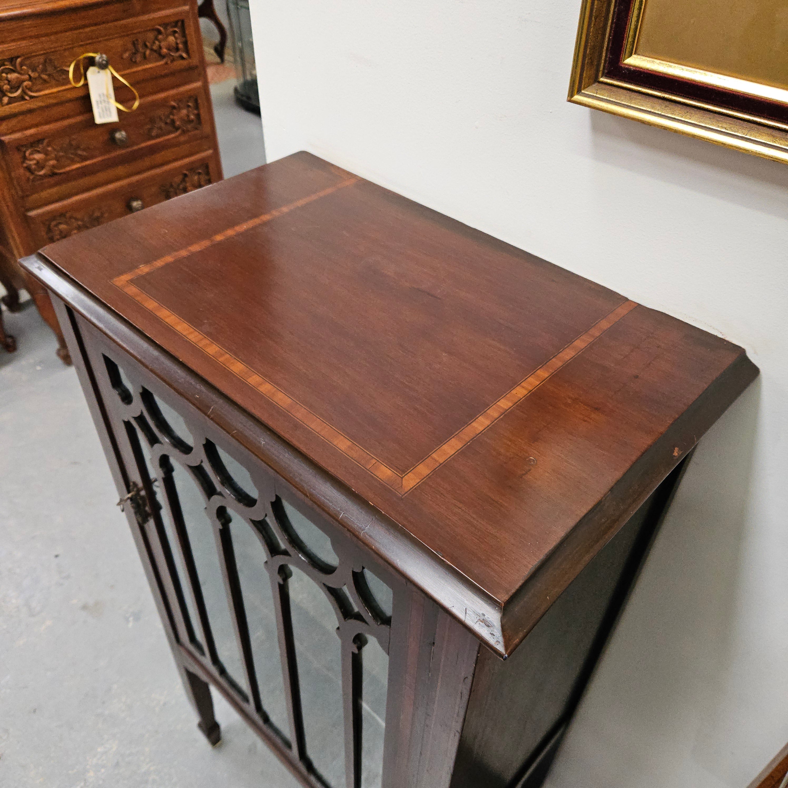 Petite Inlaid Edwardian Display Cabinet | Antique & Vintage | Moonee Ponds Antiques | Australia Wide Delivery