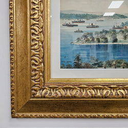 Signed Watercolour of Sydney Harbour 1932 | Antique & Vintage | Moonee Ponds Antiques | Australia Wide Delivery