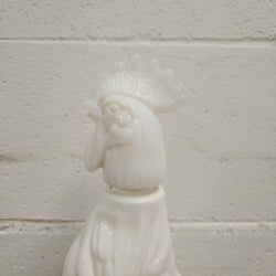 Italian Milk Glass 'Rooster' Decanter | Antique & Vintage | Moonee Ponds Antiques | Australia Wide Delivery