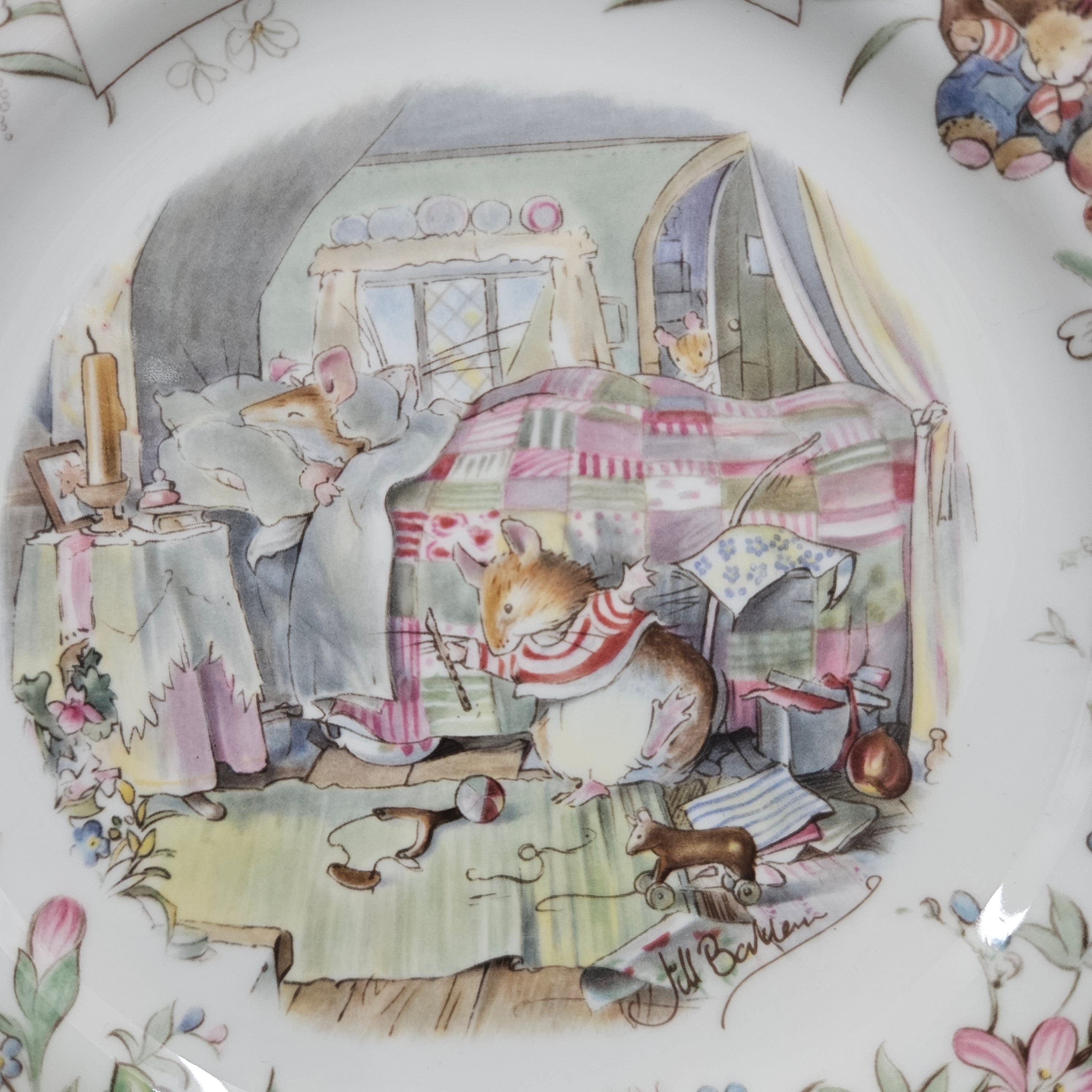 Vintage Royal Doulton Brambly Hedge "The Birthday" Plate Made in England | Antique & Vintage | Moonee Ponds Antiques | Australia Wide Delivery