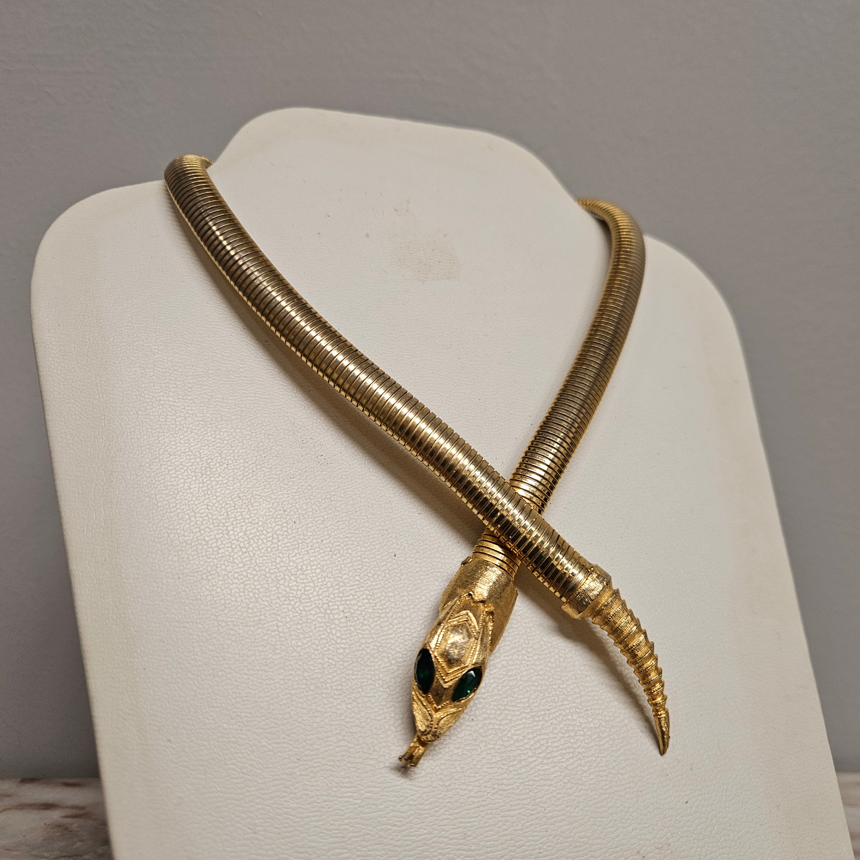 Stunning Vintage Gold Toned Snake Collar Necklace | Antique & Vintage | Moonee Ponds Antiques | Australia Wide Delivery