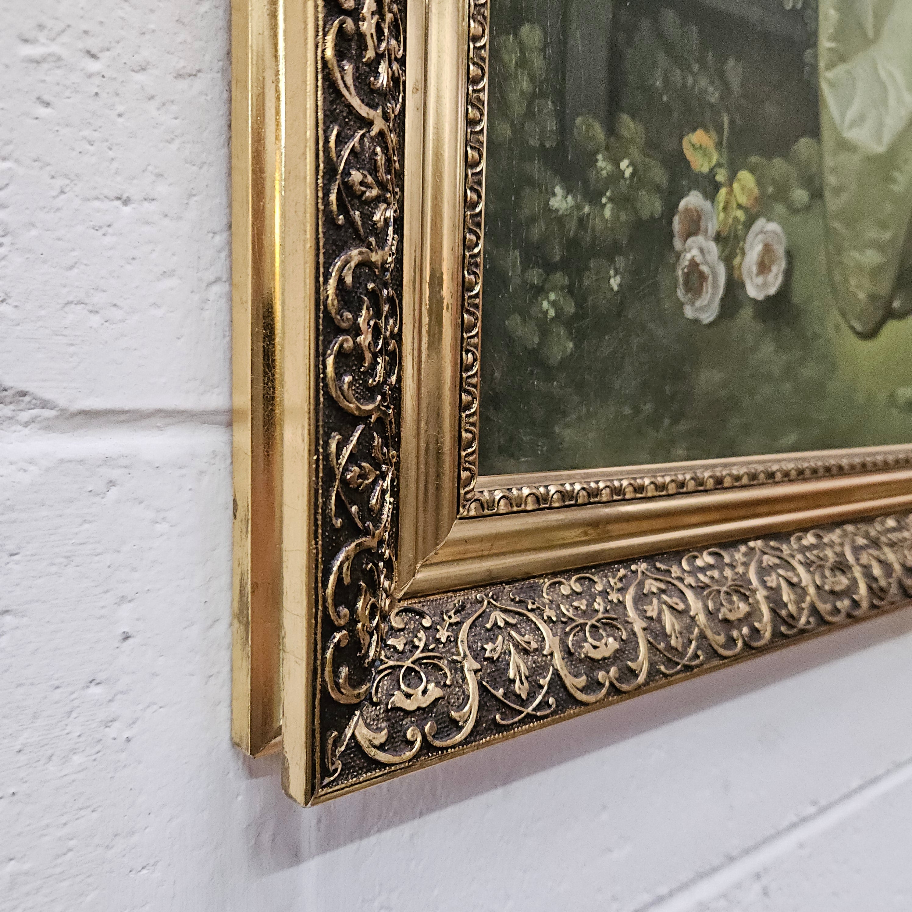 Decorative Framed Madame Bergeret Print | Antique & Vintage | Moonee Ponds Antiques | Australia Wide Delivery