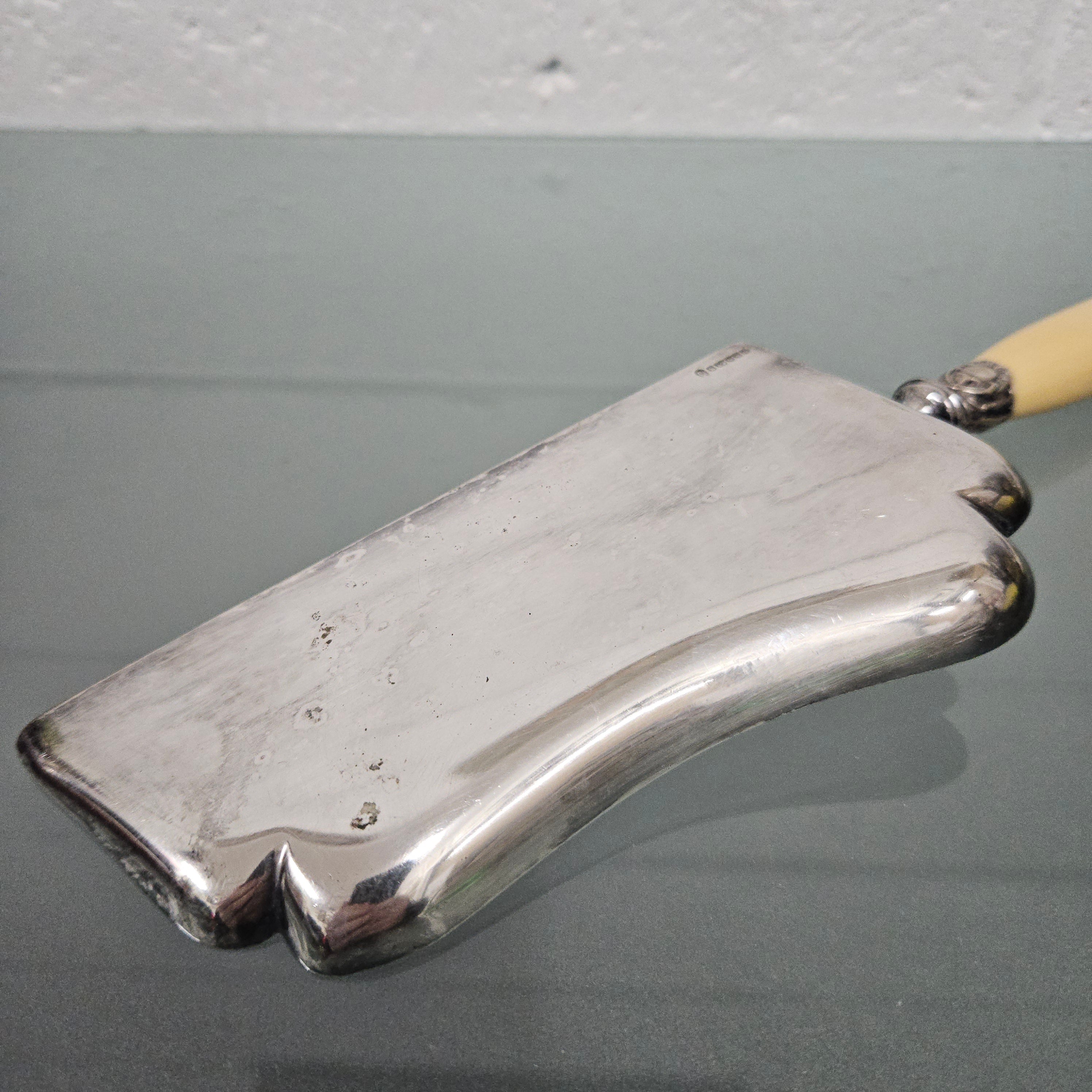 Antique EPNS Silver & Ivory Crumb Catcher | Antique & Vintage | Moonee Ponds Antiques | Australia Wide Delivery