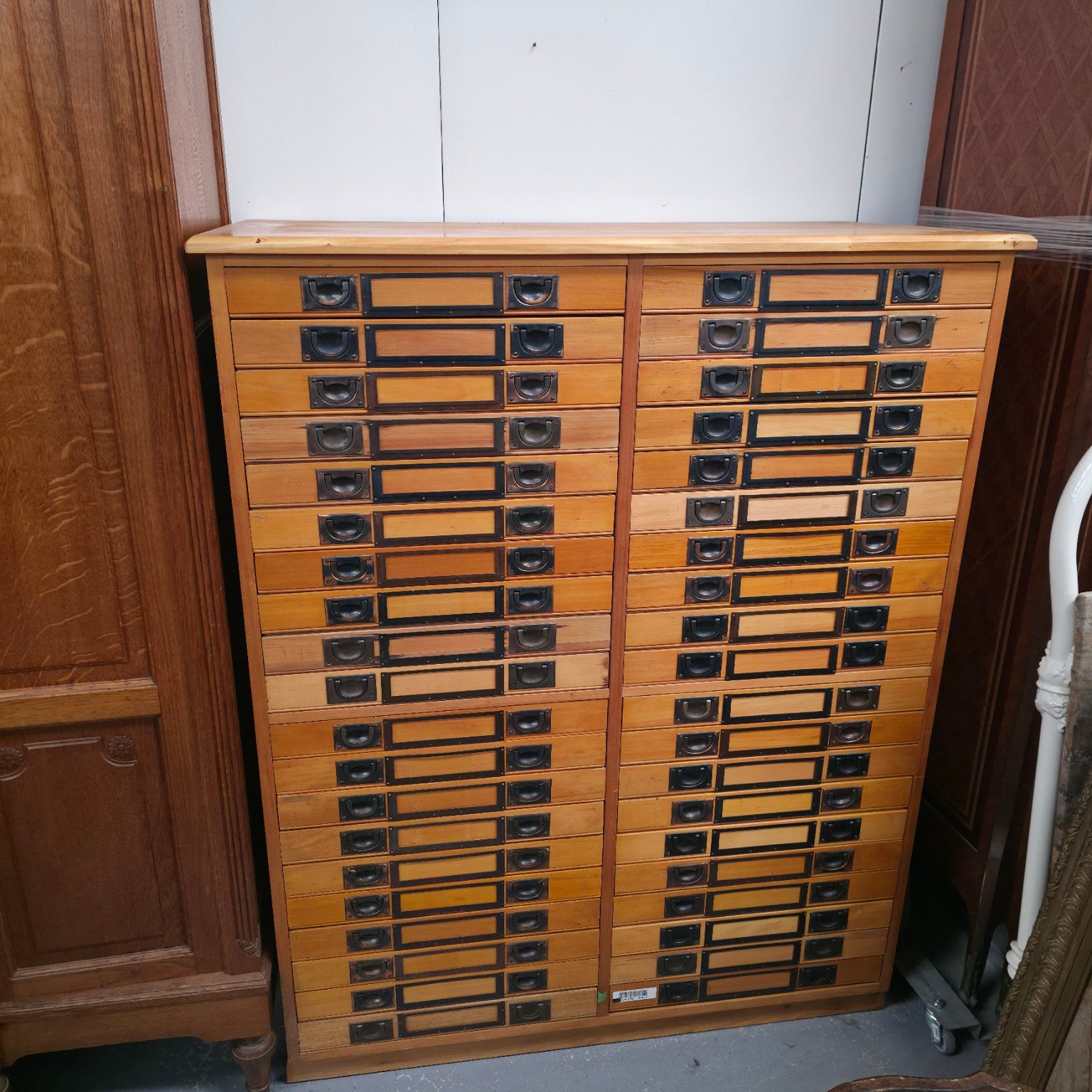 Rare Circa 1920's 40-Drawer Entomology Cabinet – Attributed Huon Pine