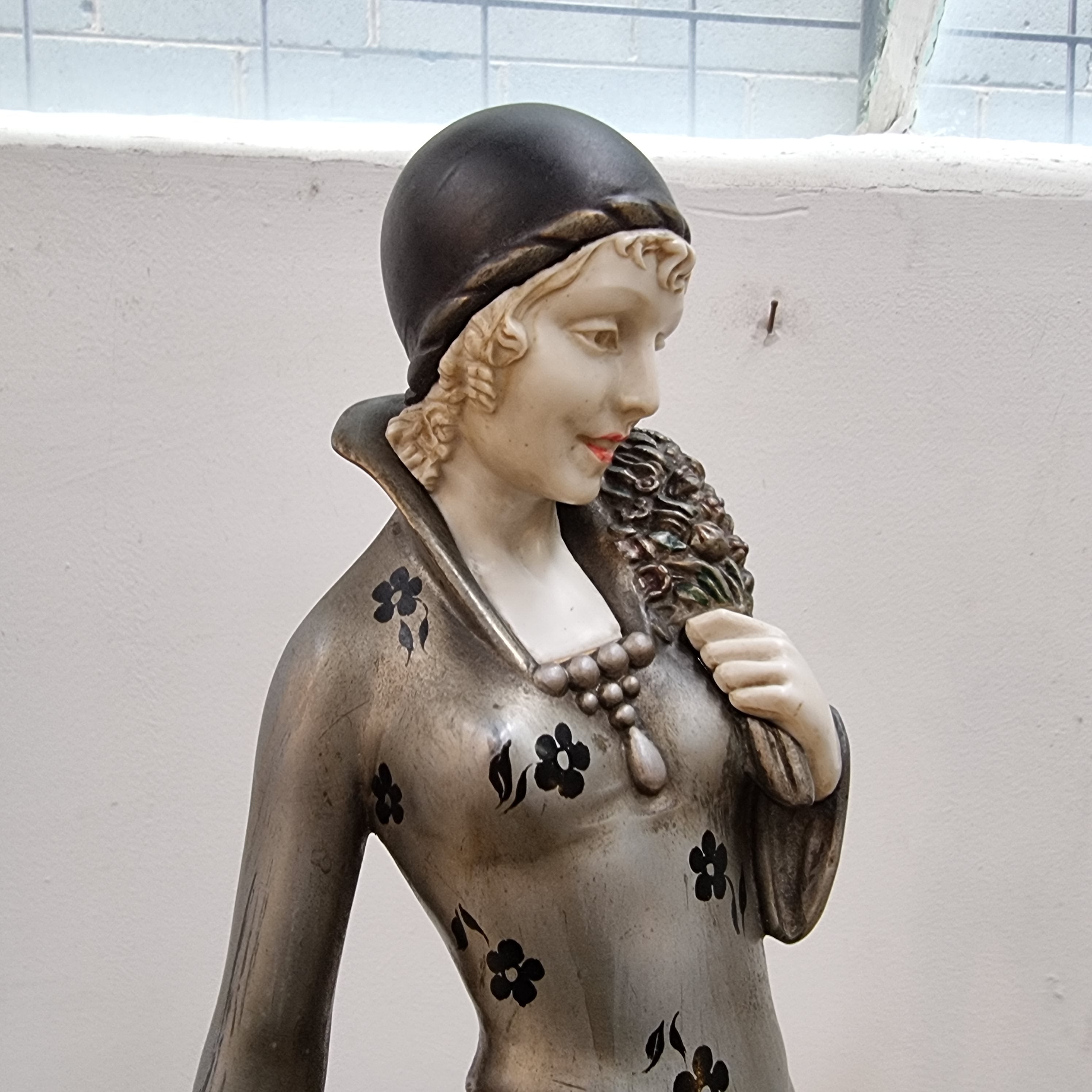 “Friends” Lady With Greyhounds Statue by Demétre Haralamb Chiparus | Antique & Vintage | Moonee Ponds Antiques | Australia Wide Delivery
