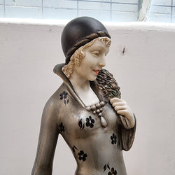 “Friends” Lady With Greyhounds Statue by Demétre Haralamb Chiparus | Antique & Vintage | Moonee Ponds Antiques | Australia Wide Delivery
