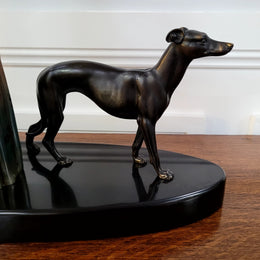 “Friends” Lady With Greyhounds Statue by Demétre Haralamb Chiparus