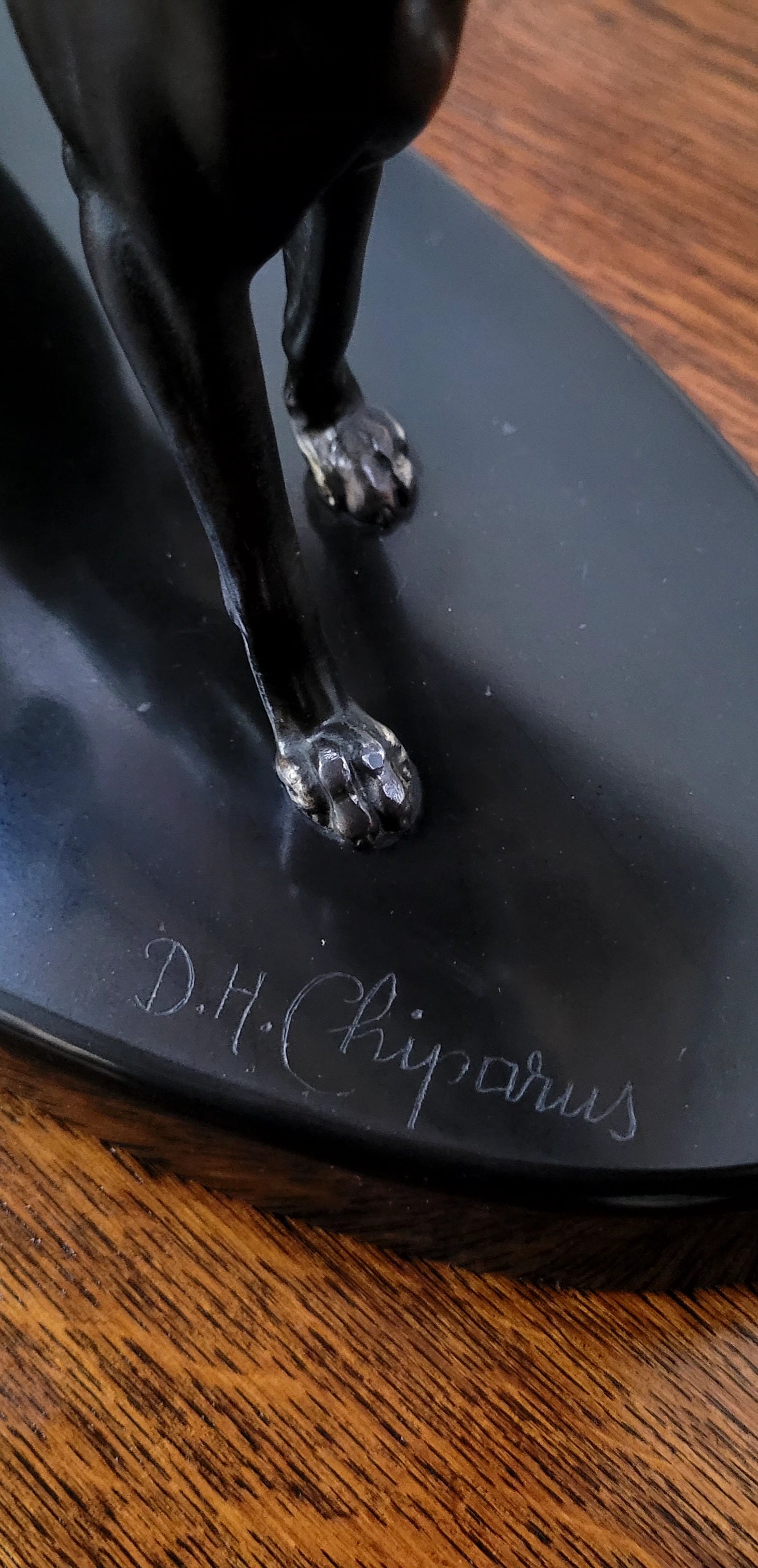 “Friends” Lady With Greyhounds Statue by Demétre Haralamb Chiparus | Antique & Vintage | Moonee Ponds Antiques | Australia Wide Delivery