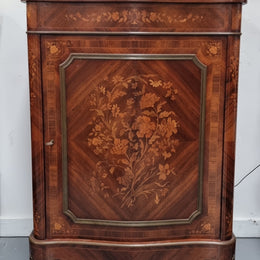 Beautiful 19th Century French Marquetry Inlaid Salon Cabinet