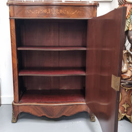 Beautiful 19th Century French Marquetry Inlaid Salon Cabinet