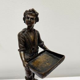 Victorian Bronze Figure 'Market Seller'
