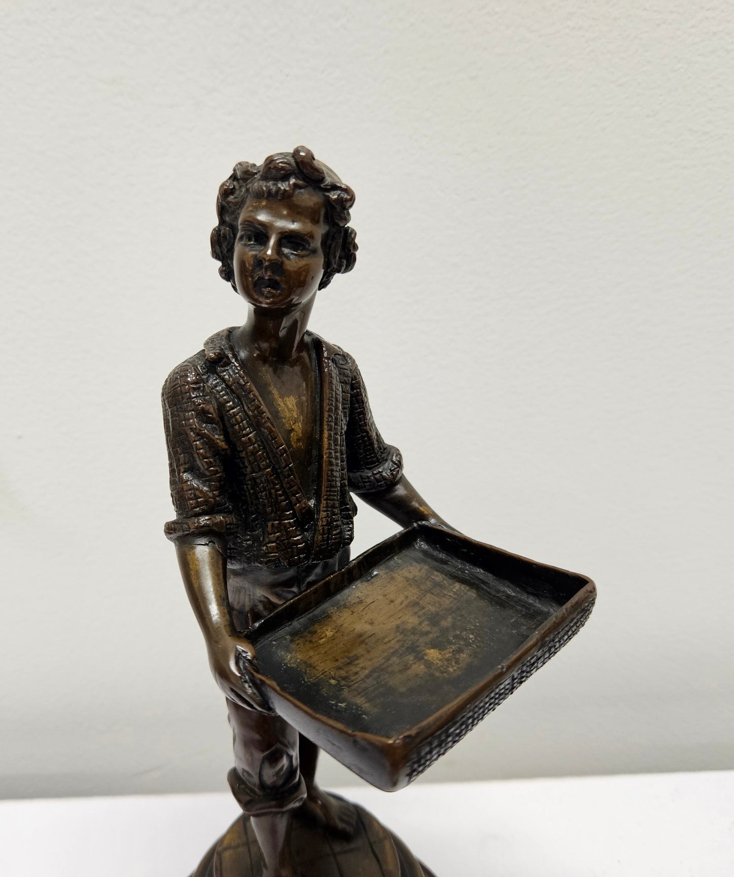 Victorian Bronze Figure 'Market Seller'