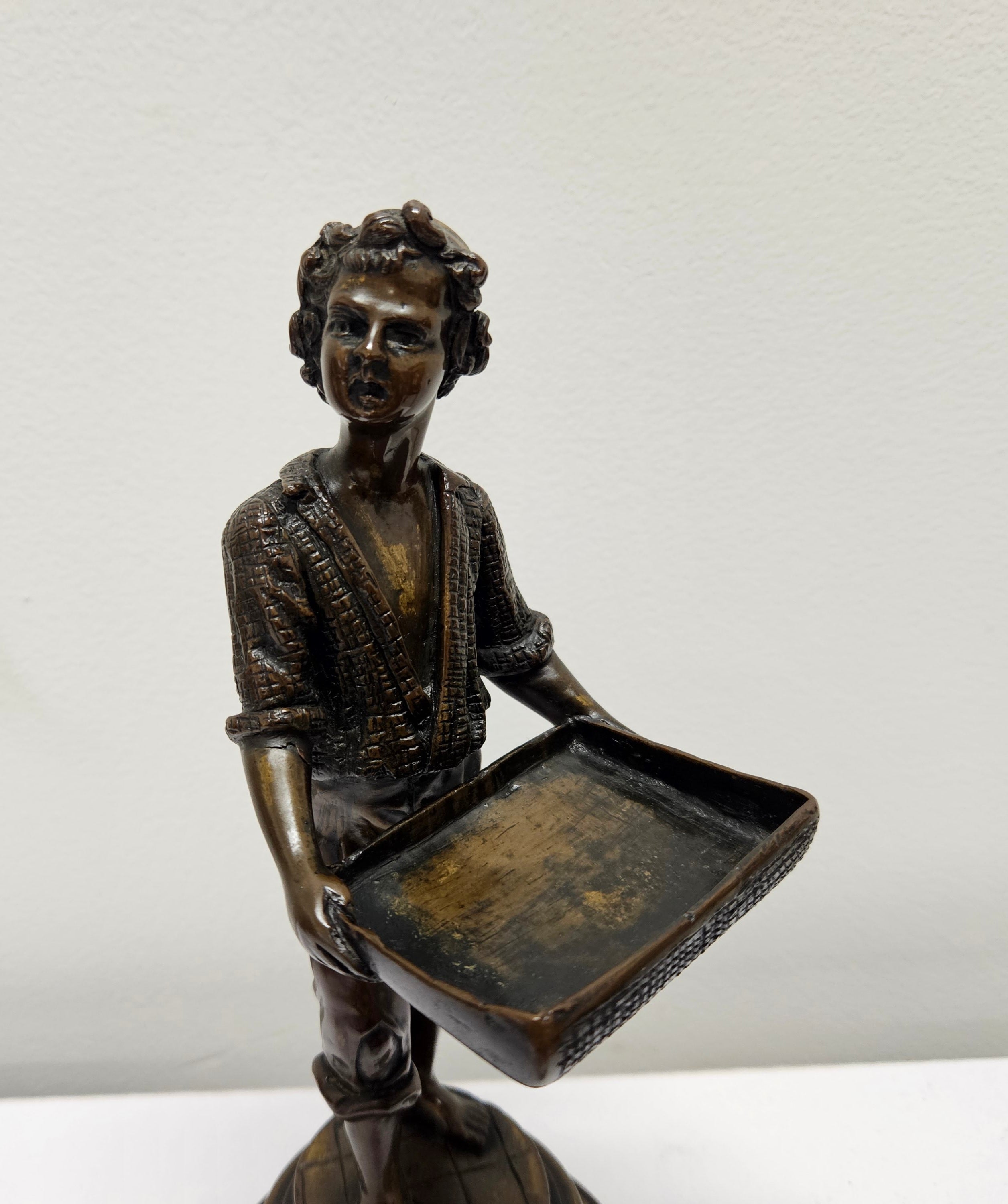 Victorian Bronze Figure 'Market Seller' | Antique & Vintage | Moonee Ponds Antiques | Australia Wide