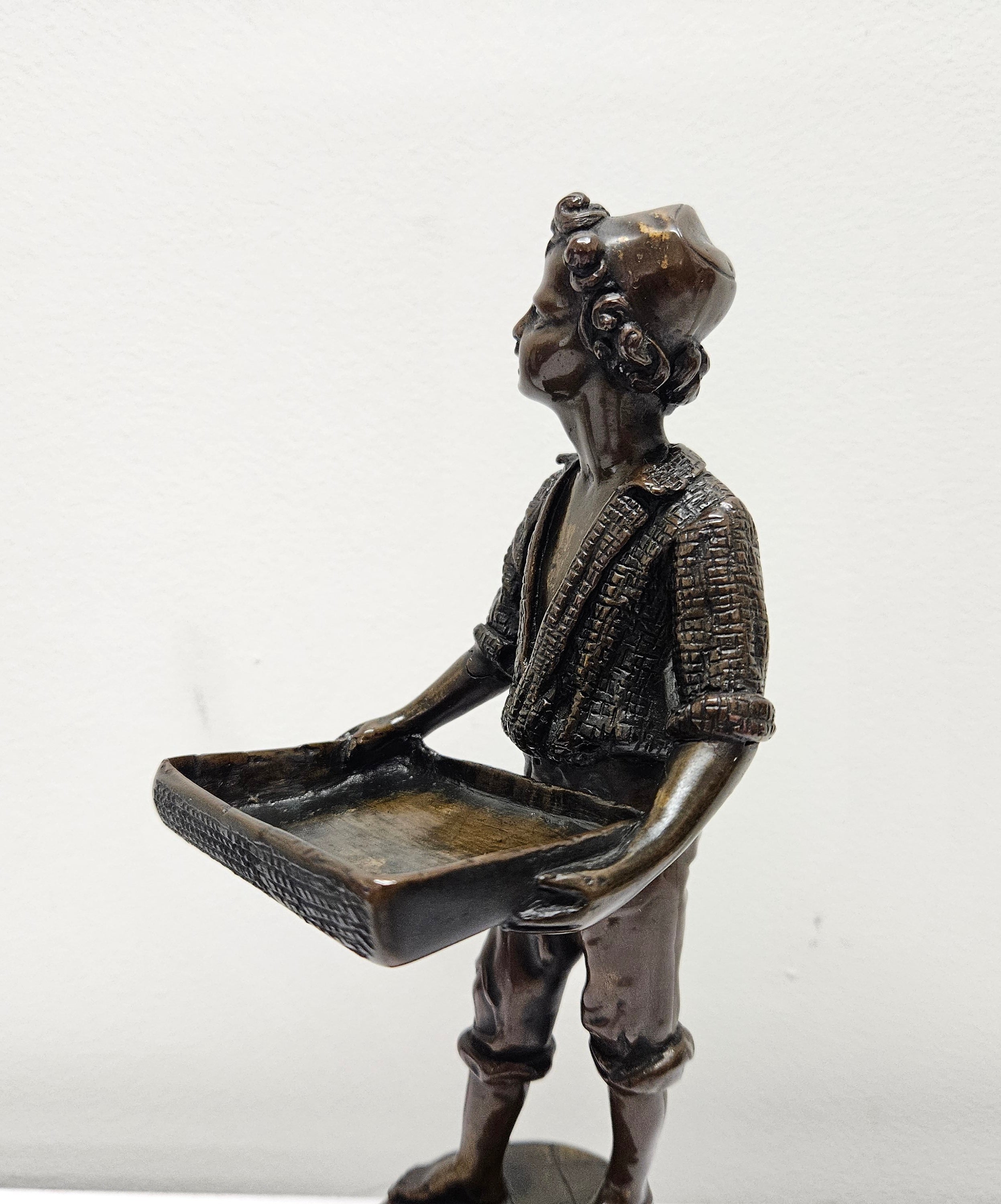 Victorian Bronze Figure 'Market Seller' | Antique & Vintage | Moonee Ponds Antiques | Australia Wide