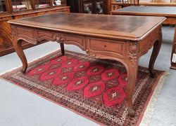 French 19th Century Louis XV Style Bureau Plat With Leather Top | Antique & Vintage | Moonee Ponds Antiques | Australia Wide Delivery