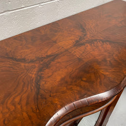 Victorian Figured Walnut Serpentine Shape Sideboard