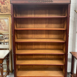 Louis XVI Style Open Mahogany Bookcase With Ormolu Mounts