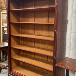 Louis XVI Style Open Mahogany Bookcase With Ormolu Mounts