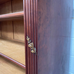 Louis XVI Style Open Mahogany Bookcase With Ormolu Mounts