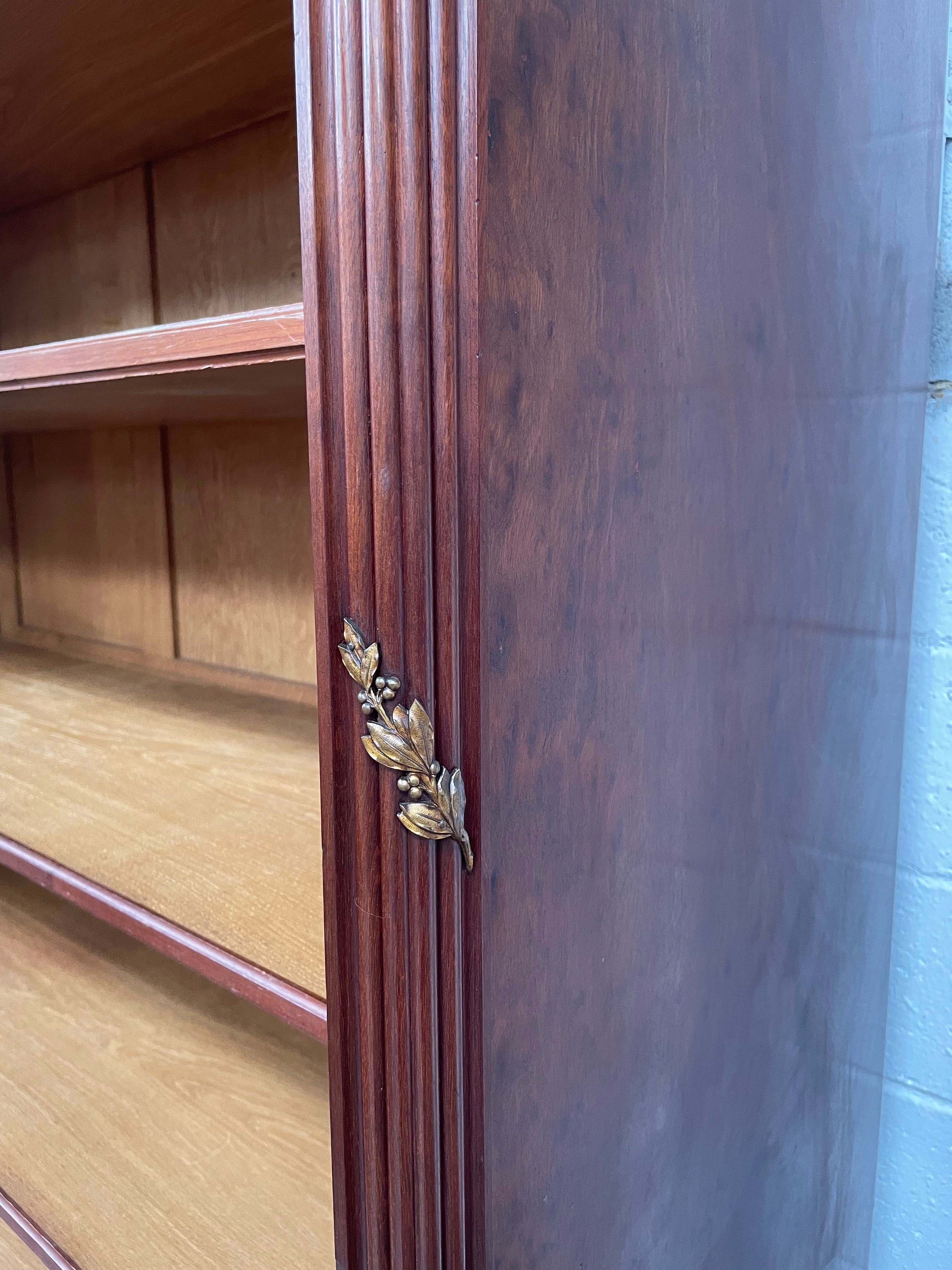 Louis XVI Style Open Mahogany Bookcase With Ormolu Mounts | Antique & Vintage | Moonee Ponds Antiques | Australia Wide Delivery