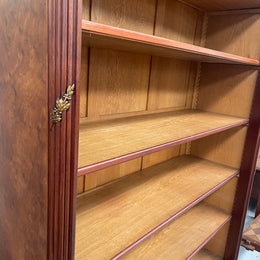 Louis XVI Style Open Mahogany Bookcase With Ormolu Mounts