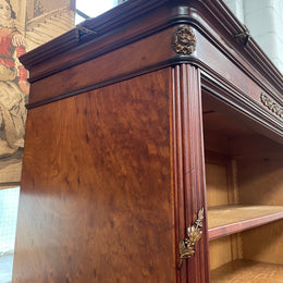 Louis XVI Style Open Mahogany Bookcase With Ormolu Mounts