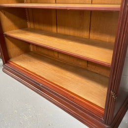 Louis XVI Style Open Mahogany Bookcase With Ormolu Mounts