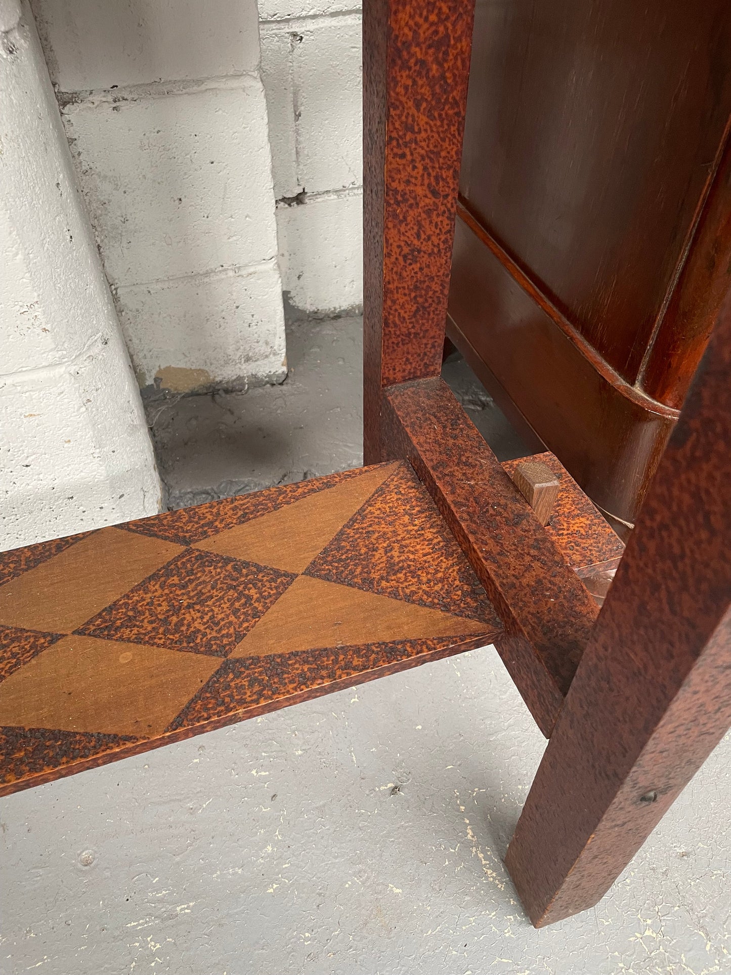 Lovely Arts & Crafts Pokerwork Side Table