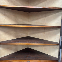 Rare Australian Blackwood Corner Display Cabinet