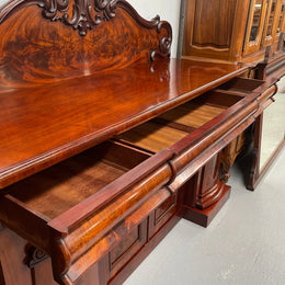 Stunning Flame Mahogany Victorian Sideboard