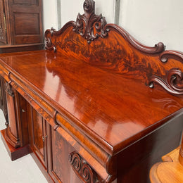 Stunning Flame Mahogany Victorian Sideboard