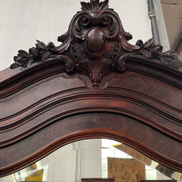 Antique Louis XV Style Rosewood Single Door Armoire