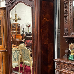 Antique Louis XV Style Rosewood Single Door Armoire