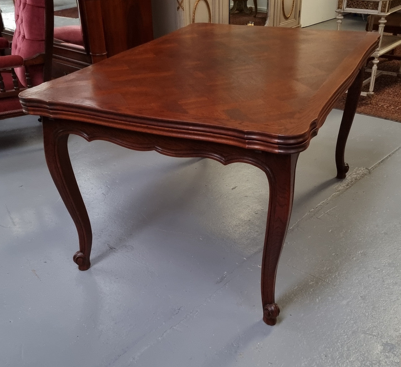 Beautiful French Oak Louis XV Style Extension Table | Antique & Vintage | Moonee Ponds Antiques | Australia Wide Delivery
