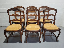 Stunning Set Of Six French Louis XV Oak Dining Chairs | Antique & Vintage | Moonee Ponds Antiques | Australia Wide Delivery