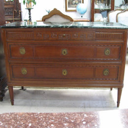 French Walnut Louis XVI Style Commode
