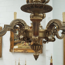 French 19th Century Napoleon III Bronze Chandelier